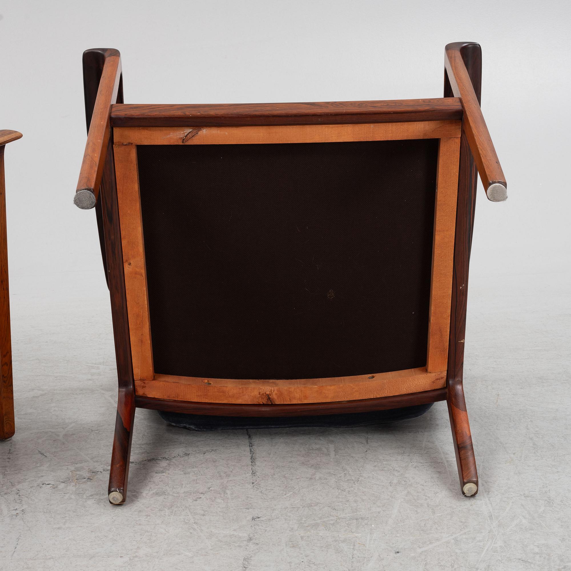 Fredrik A.Kayser, a pair of "Nr 935" armchairs, Vatne Möbler, Norway, 1960's/70's.