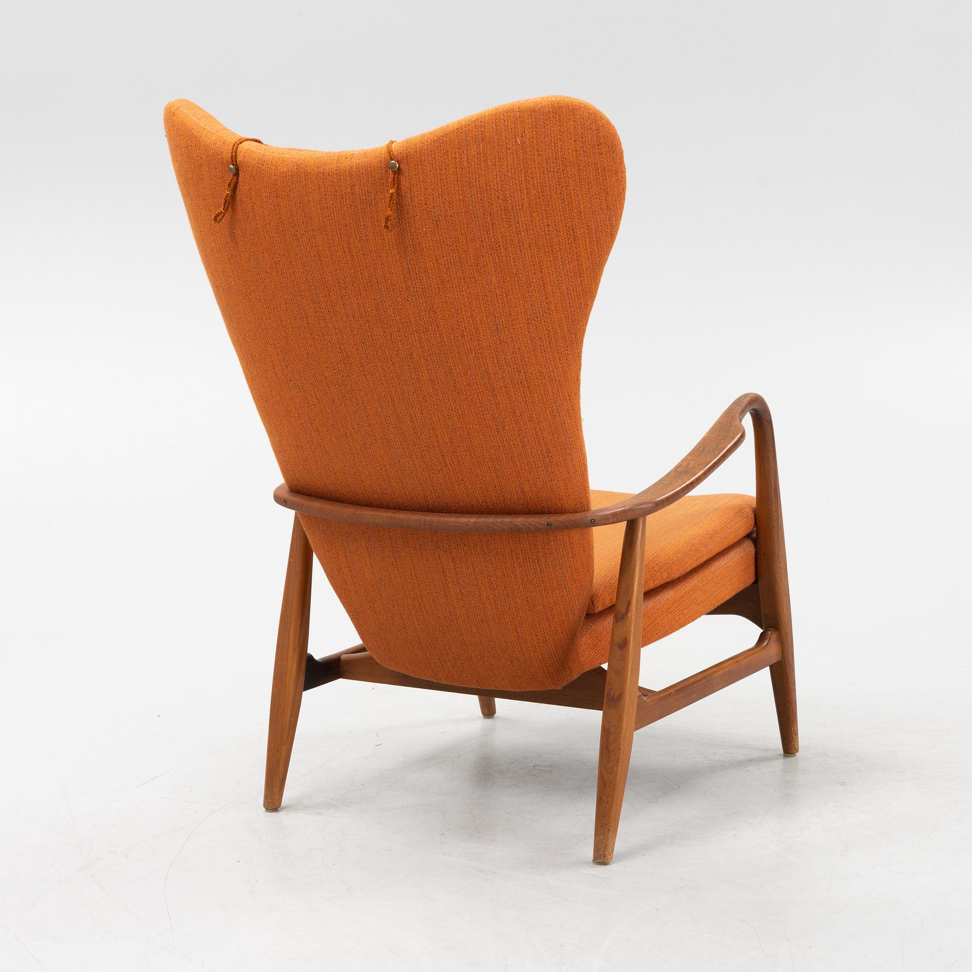 Ib Madsen & Hans Henry SChubell, a 'MS 4 High' armchair, Madsen & Schubell Co, Denmark, 1940's/50's.