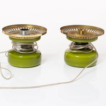 Hans-Agne Jakobsson, bordslampor, ett par, modell B124, Hans-Agne Jakobsson AB, Markaryd, 1900-talets andra hälft.