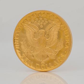 GULDMYNT, 10 Dollars, USA 1984. Vikt ca 17 g.