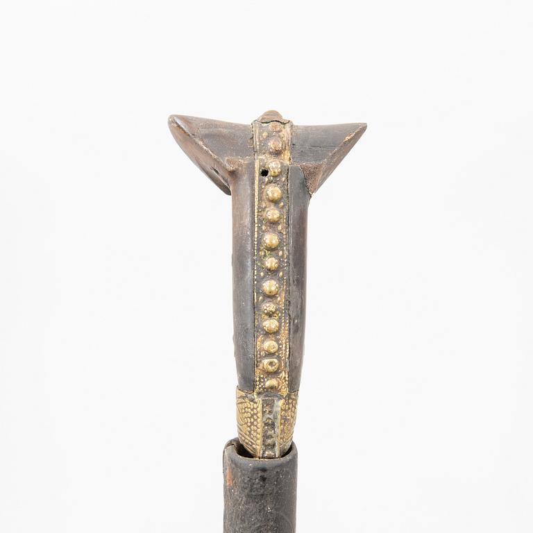 A Yataghan, 19th century, with scabbard.