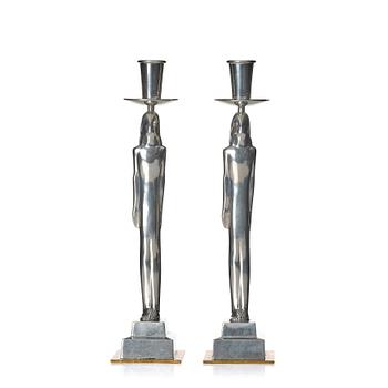 Edvin Öhrström, a pair of 'Egyptian' candlesticks, Svenskt Tenn, Stockholm 1988.