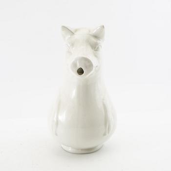 Serving platter and jug, 20th century porcelain.