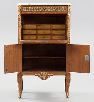 A Gustavian secretaire signed and dated by Gottlieb Iwersson 1783.