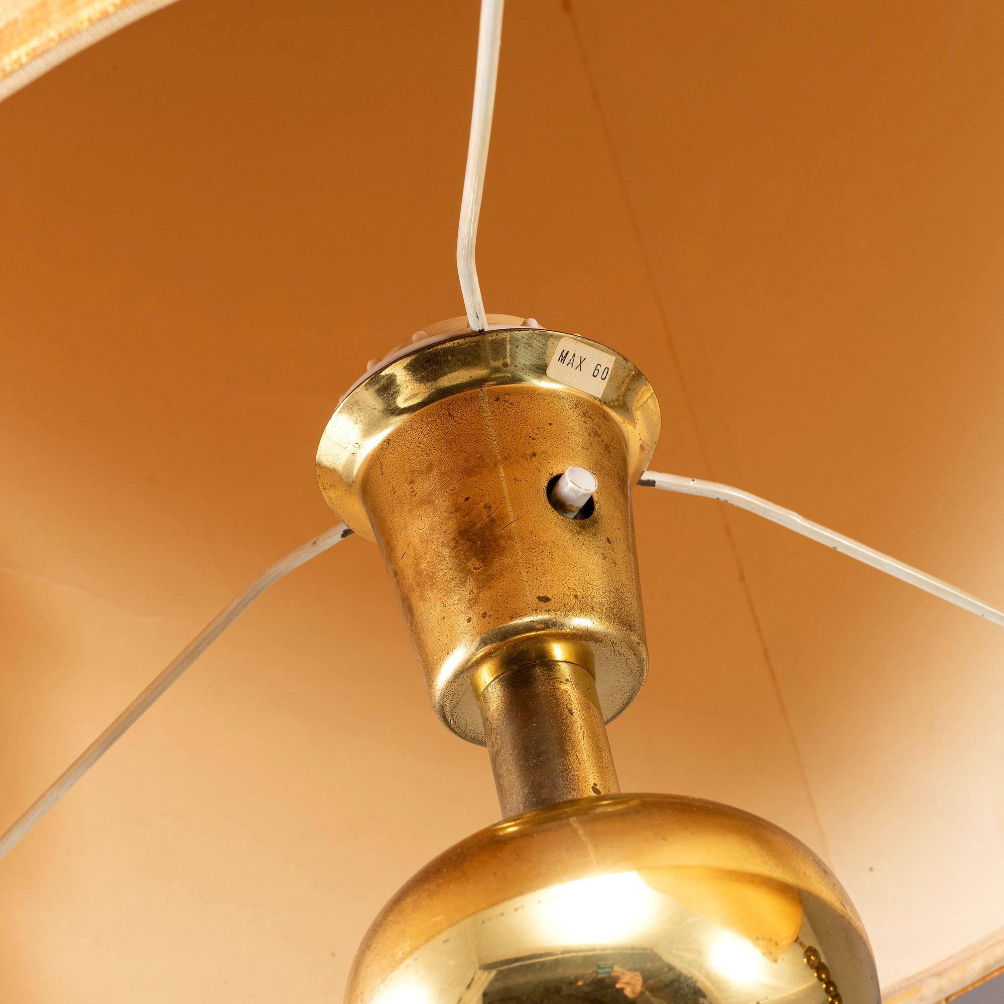 UNO DAHLÉN, a pair of table brass lights, Aneta, 1960/70s.