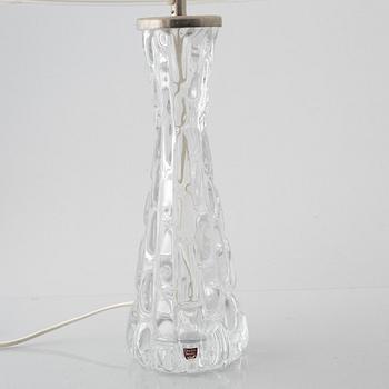 Carl Fagerlund, a pair of "RD-1477" glass table lamps, Orrefors, Sweden.
