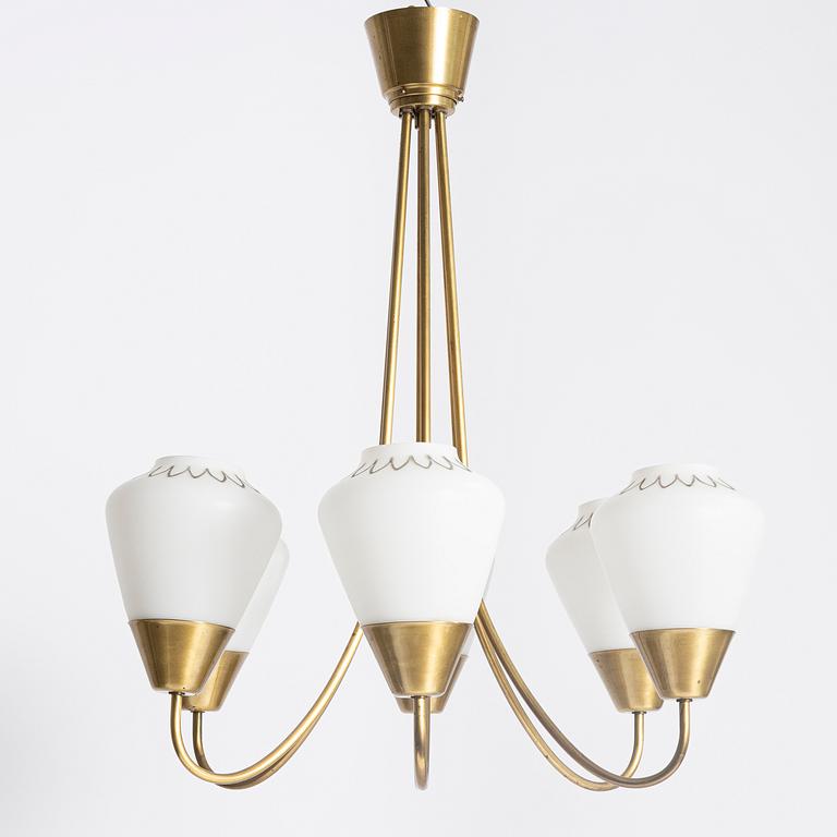 A Scandinavian Modern ceiling lamp, 1940s/50s.