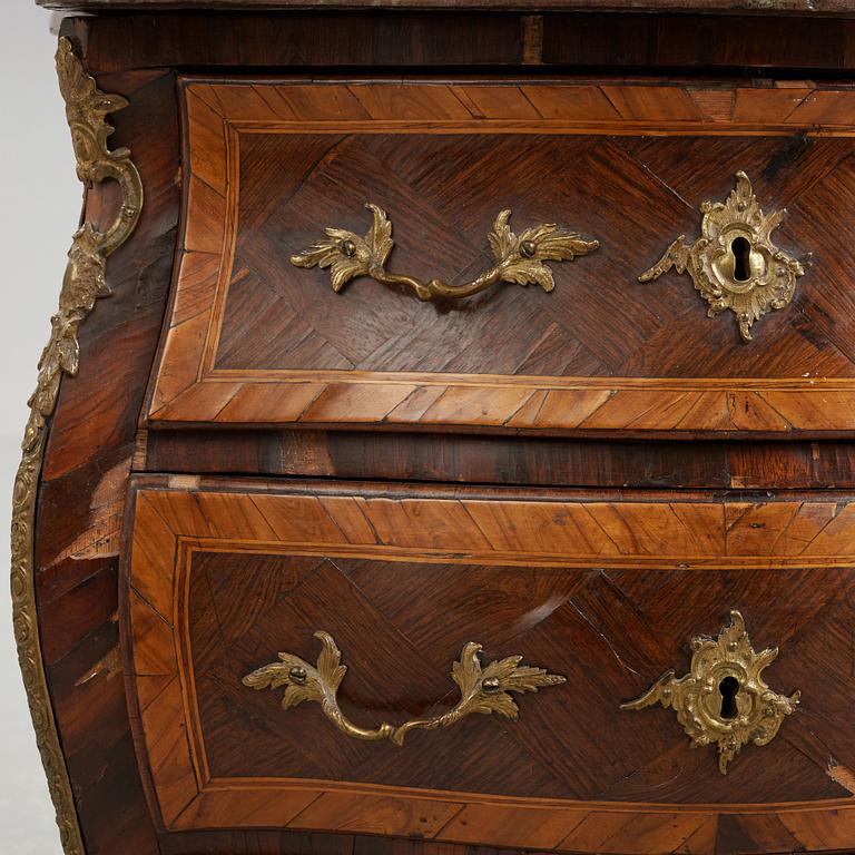 A Swedish Rococo commode by Christopher Tietze (master in Stockholm 1764-1791).