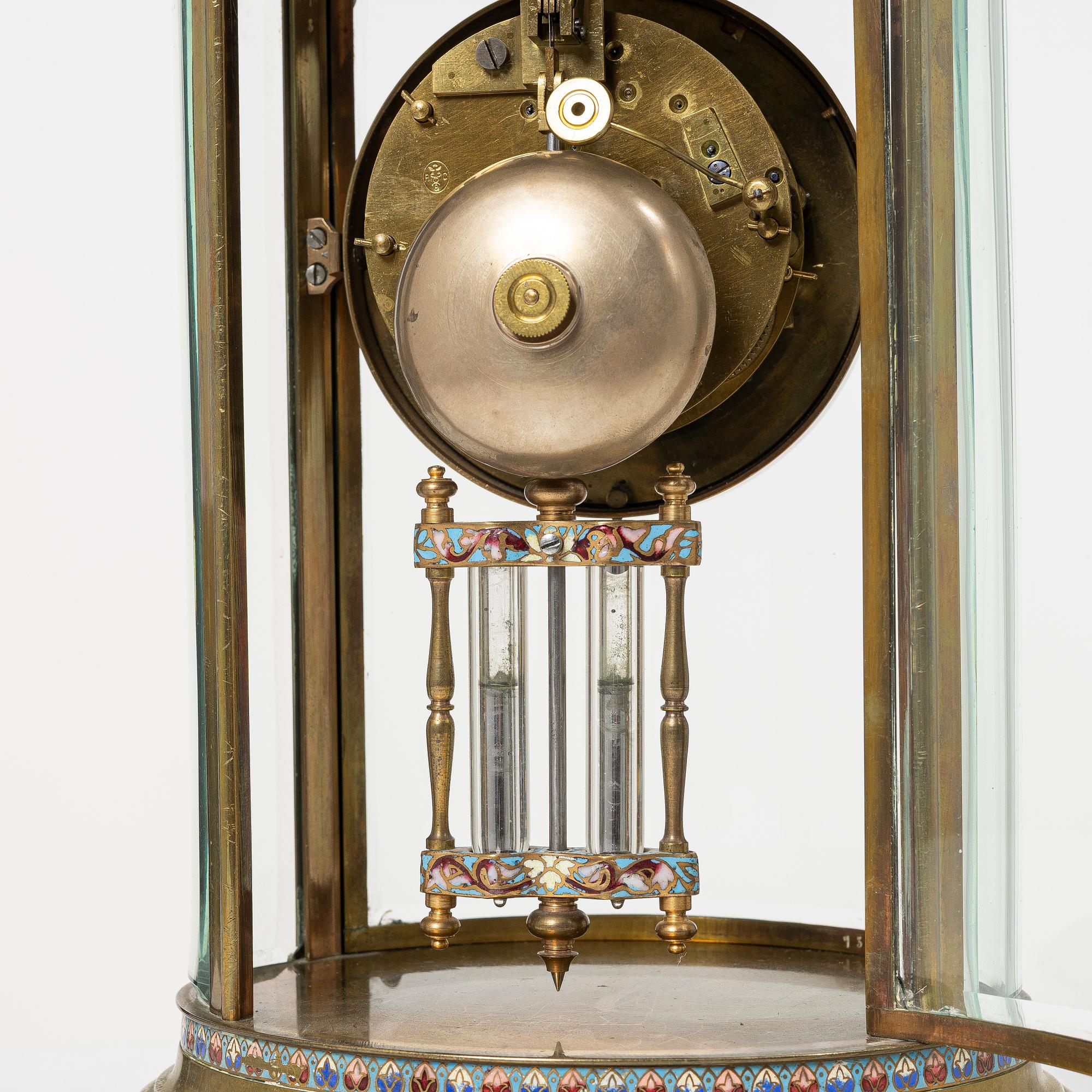 Mantel clock, Samuel Marti et Cie, France, late 19th century.