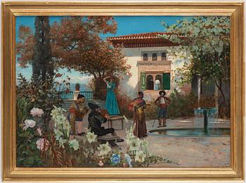 Hugo Birger, "Dansrepetition under Carnavaletid i Granada".