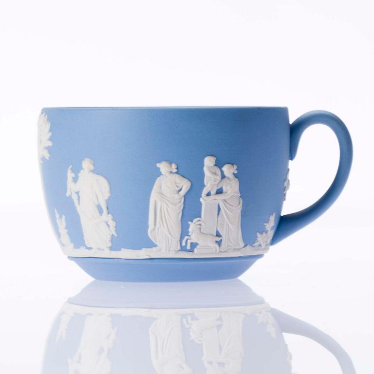 PARTI PORSLIN, 4 delar, jasperware, Wedgwood, England 1900-talets senare hälft.