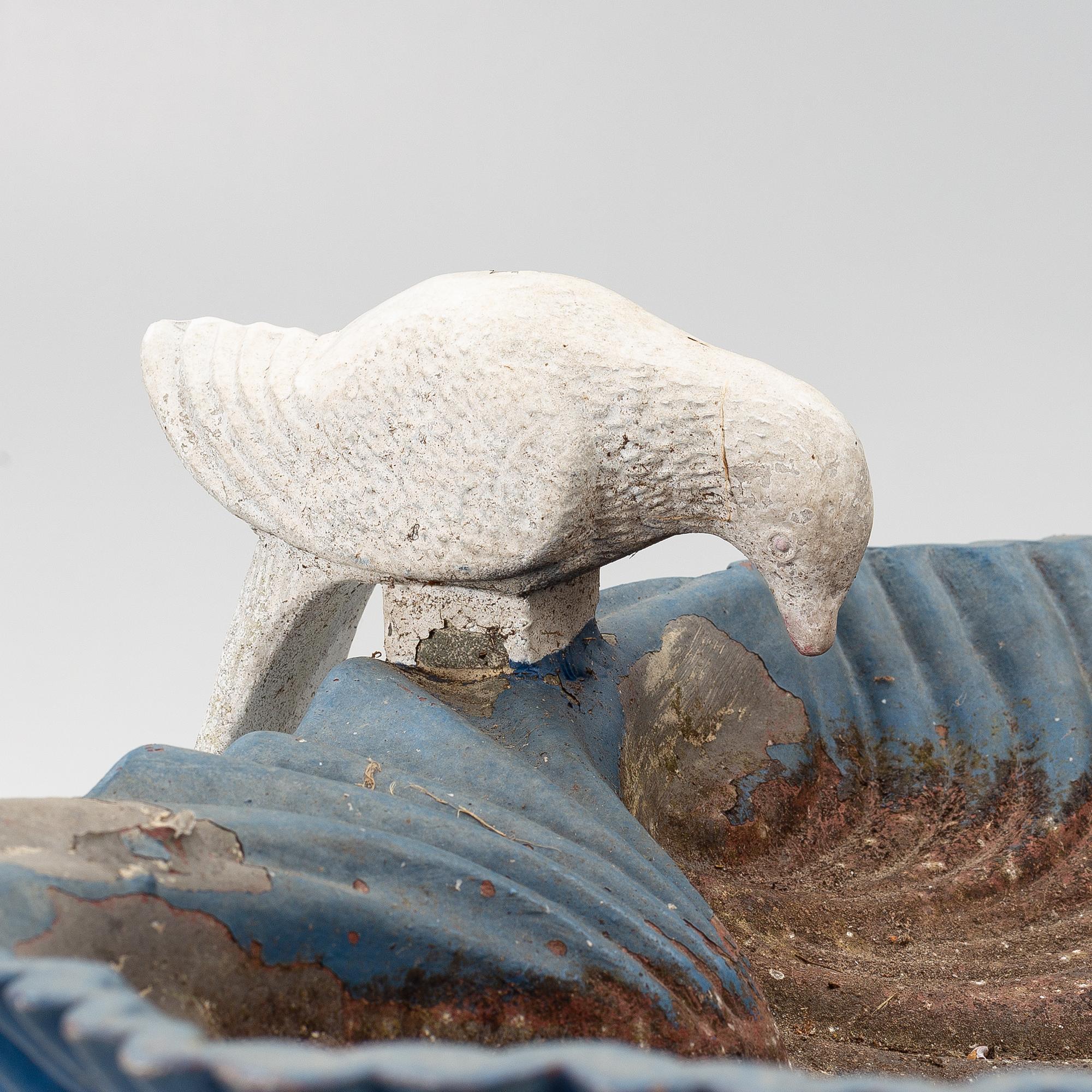 Fågelbad, 1900-talets andra hälft.