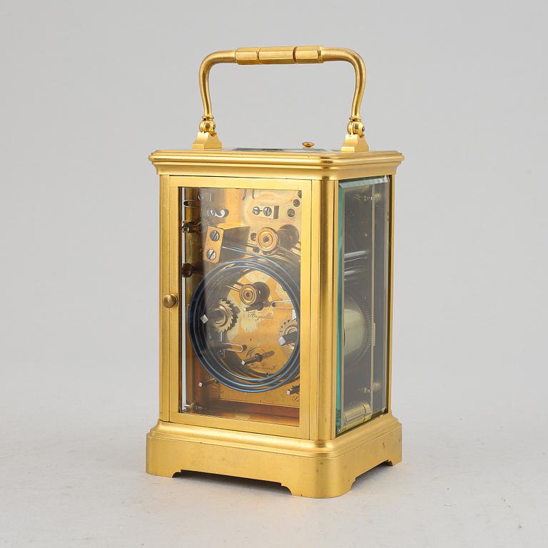 A Linderoth carriage clock, Stockholm, early 20th Century.