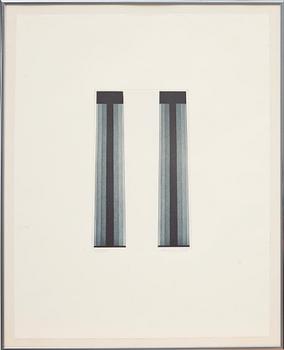 CARL MAGNUS, färgetsning, signerad och daterad -81, numr 166/250. Bok medföljer.