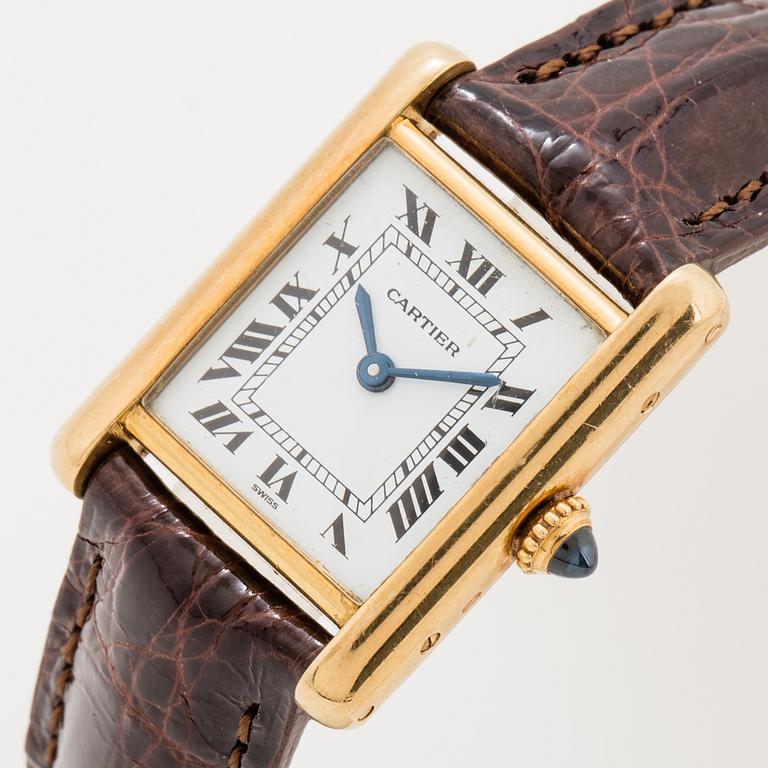 Cartier, Tank, armbandsur, 20,5, x 20 (28) mm.