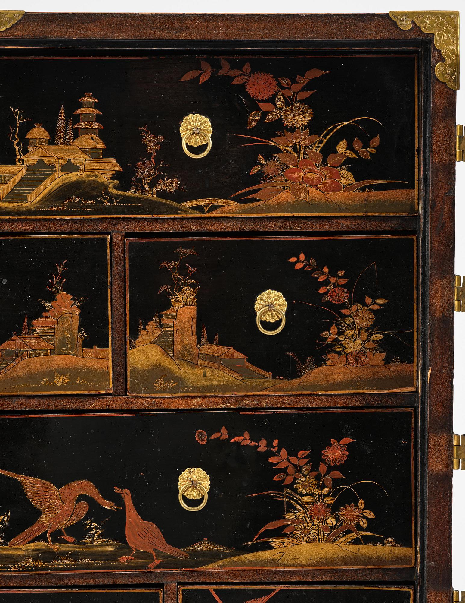 Kabinettskåp, troligen Tyskland, 1700-talets mitt.