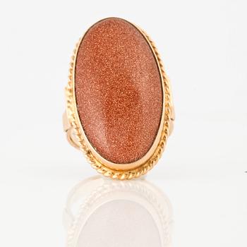 A sunstone ring.