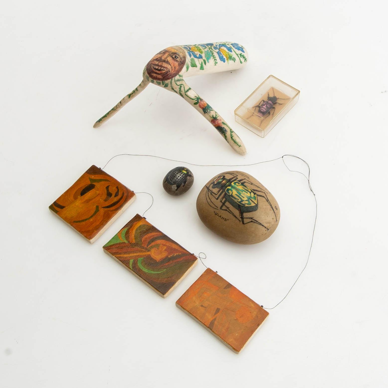 Karl Axel Pehrson, objects, 4 pcs, including "Traba IX" and "Öland".