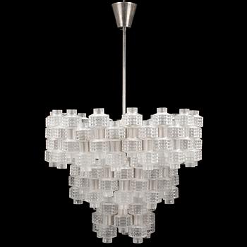 A "Festival" chandeliere by Orrefors / Fagerhult, mid 20th century.