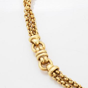Halslänk/armband 18K guld.