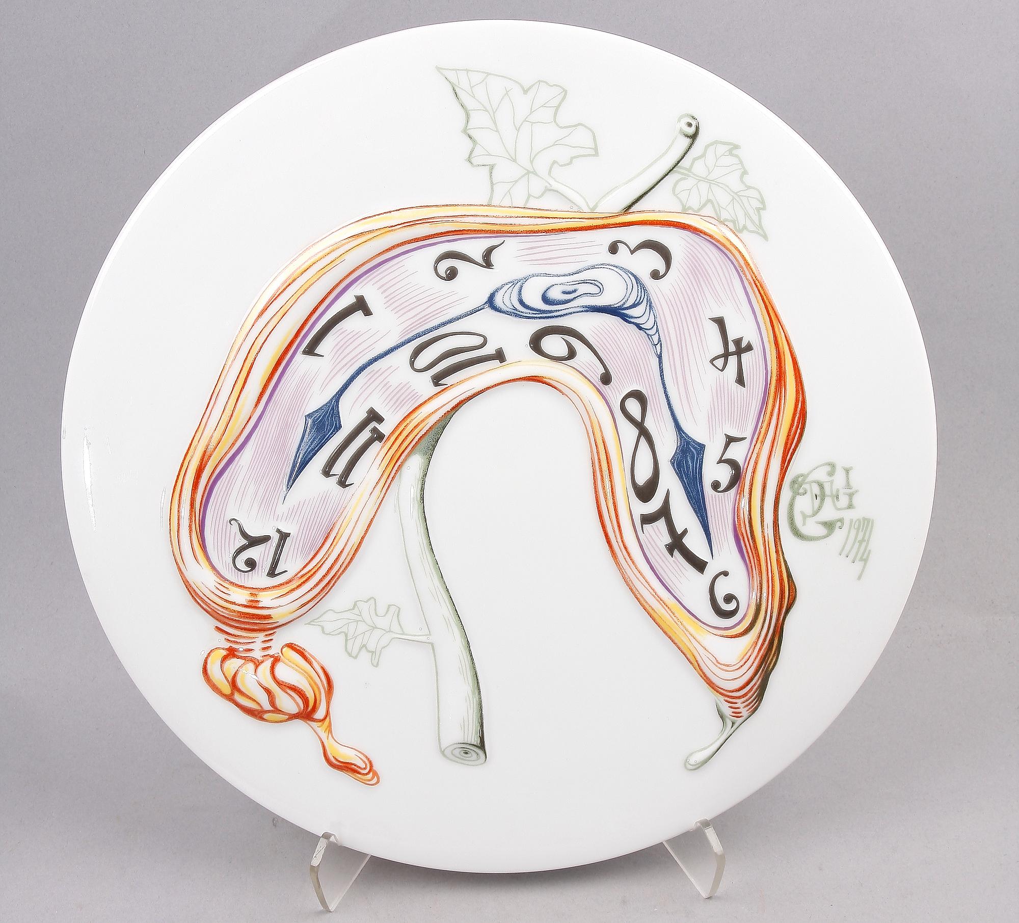 FAT, porslin,1133/3000 Salvadore Dali för Rosenthal 1976.