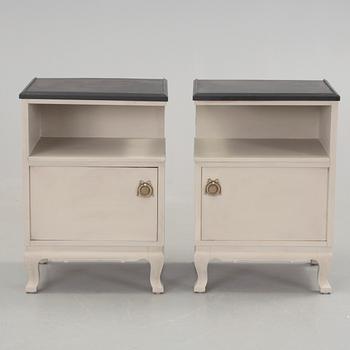 SÄNGBORD, ett par, 1940/50-tal.