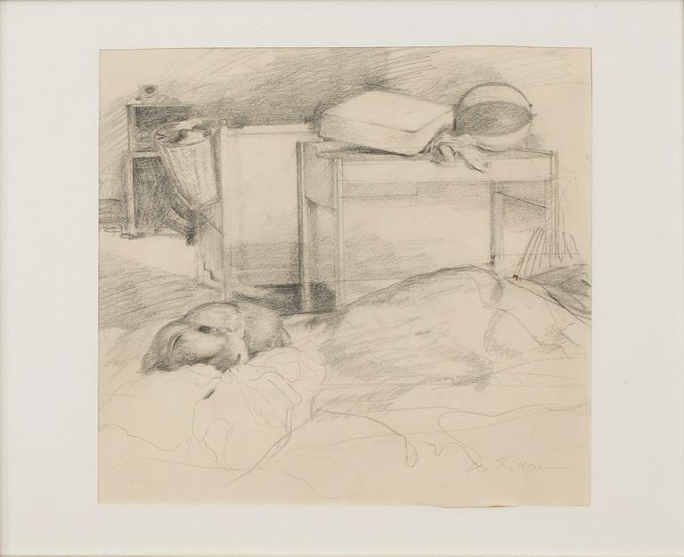OLA BILLGREN, pencil, signed.