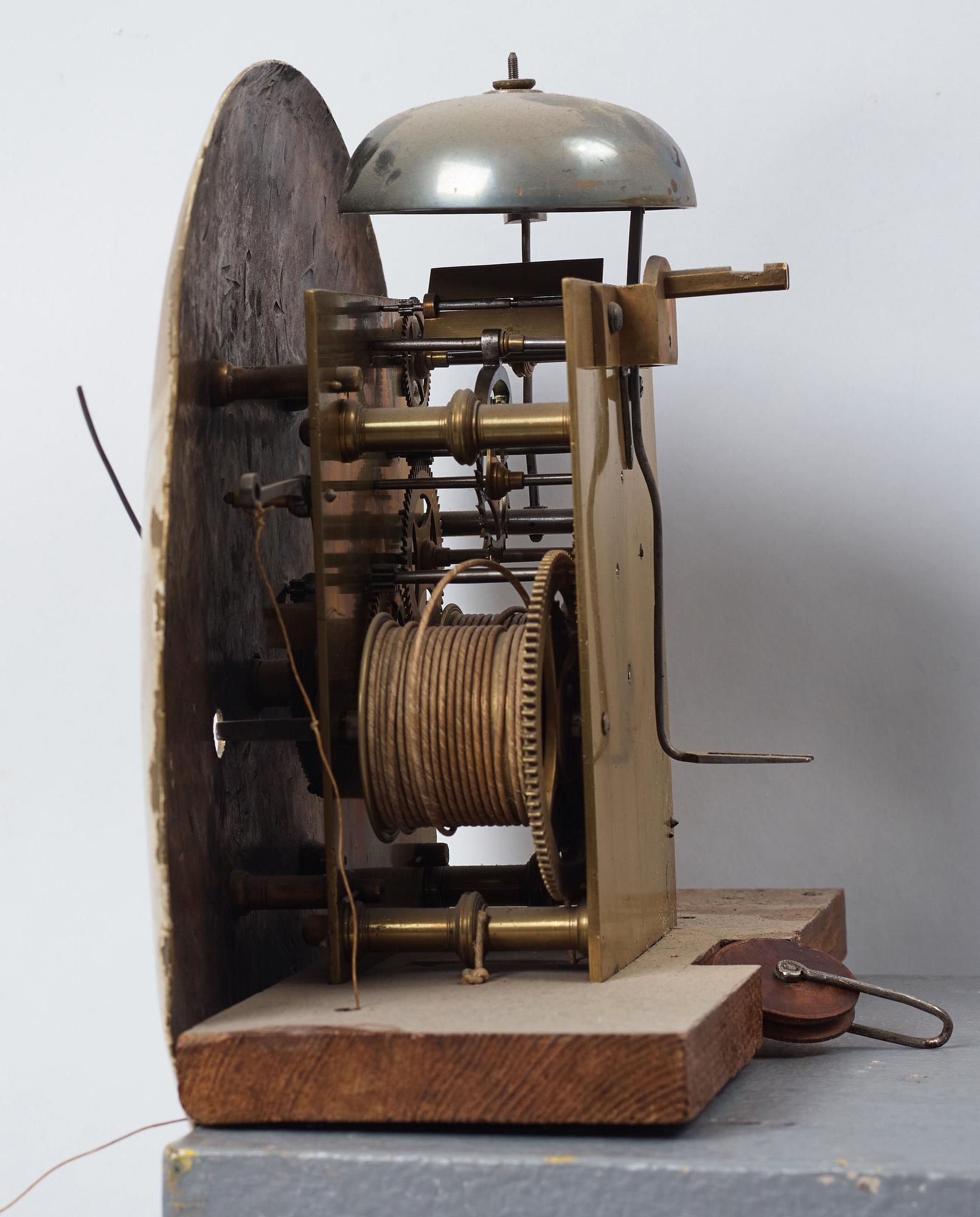 A Swedish Empire early 19th century longcase clock.