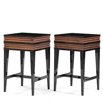 110. Attila Suta, sängbord, ett par, egen studio, Stockholm, 2025.