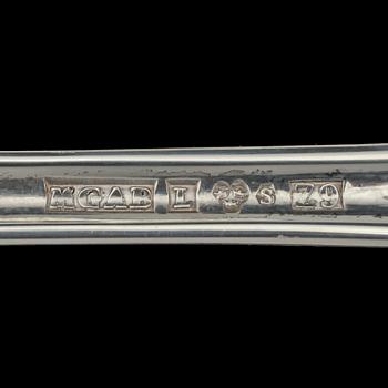 BESTICKSERVISDELAR, 102 st , silver, "Sten Sture", Eric Löfman, MGAB Linköping, 1960/70-tal. Vikt 3 920 g.