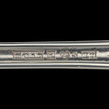 BESTICKSERVISDELAR, 102 st , silver, "Sten Sture", Eric Löfman, MGAB Linköping, 1960/70-tal. Vikt 3 920 g.