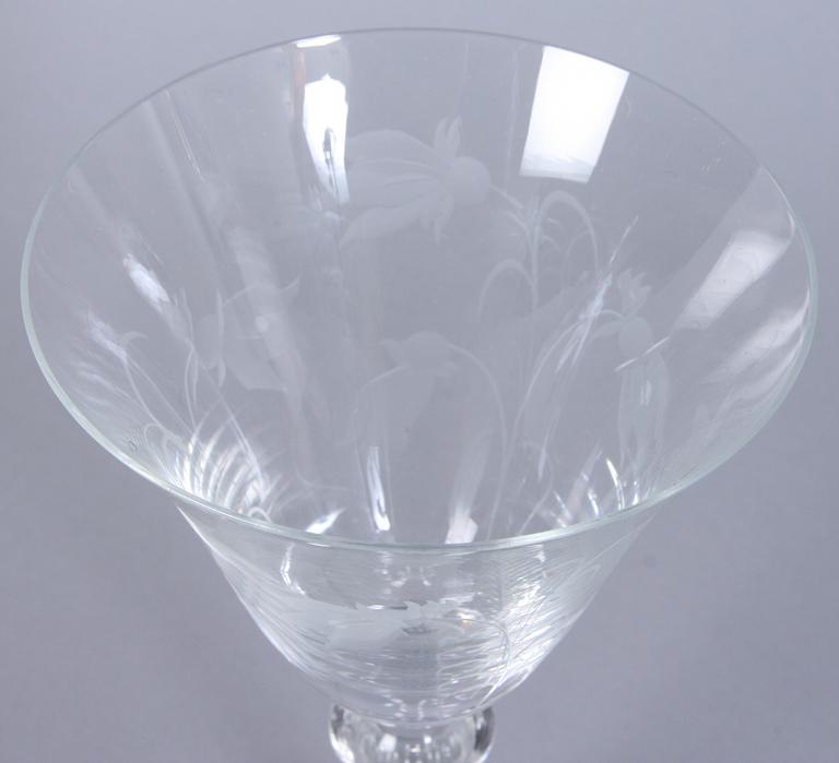 VINGLAS, 10 st, 1900-talets andra hälft.