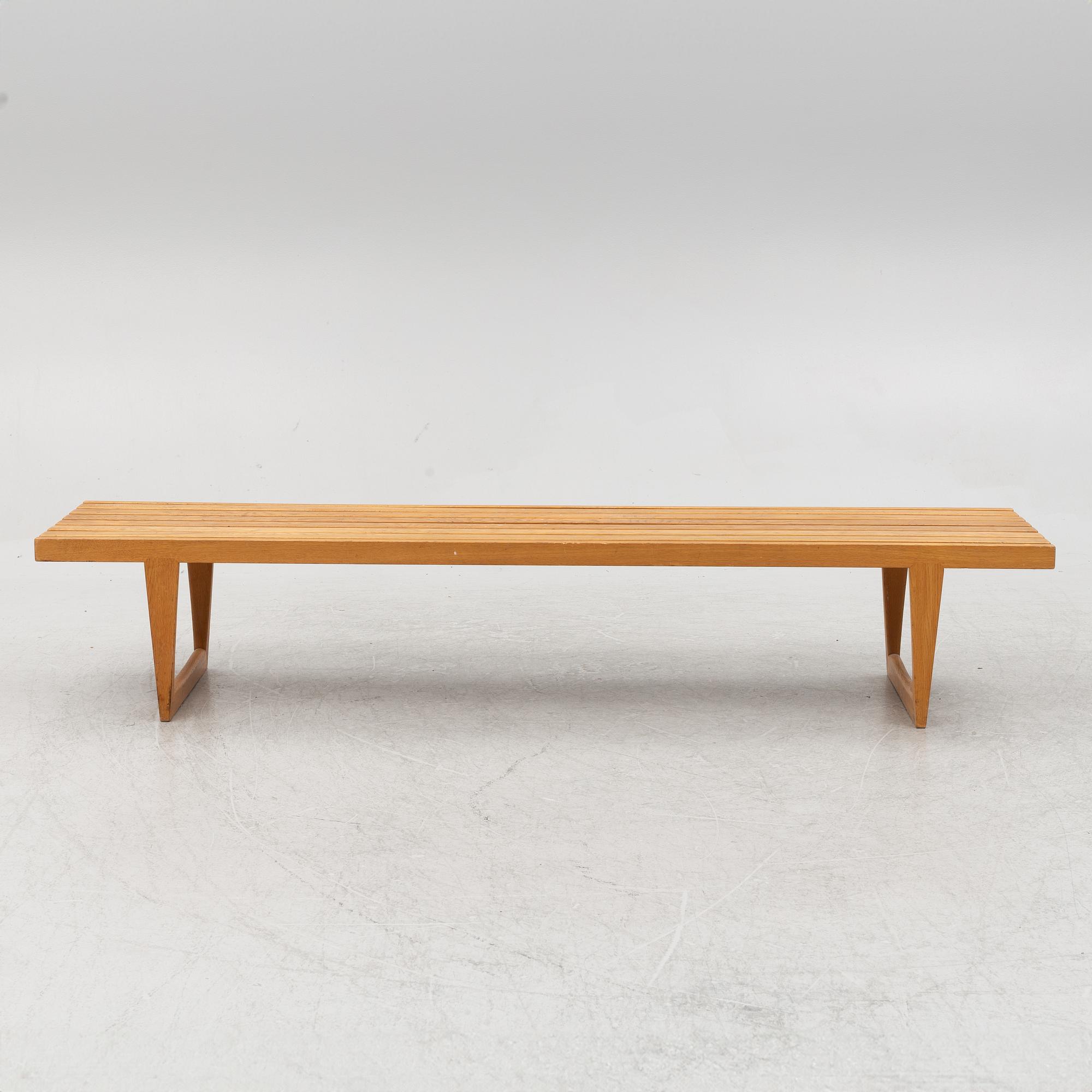 Yngvar Sandström, a "Tokyo" oak bench, From the Triva-series, Nordiska Kompaniet, Sweden.