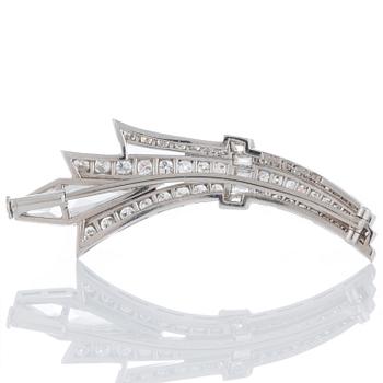 A WA Bolin brooch set with diamonds.