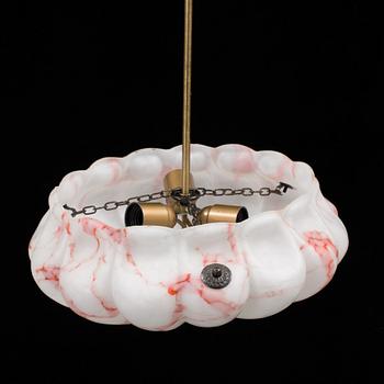 a ceiling light from the first half of the 20th century.