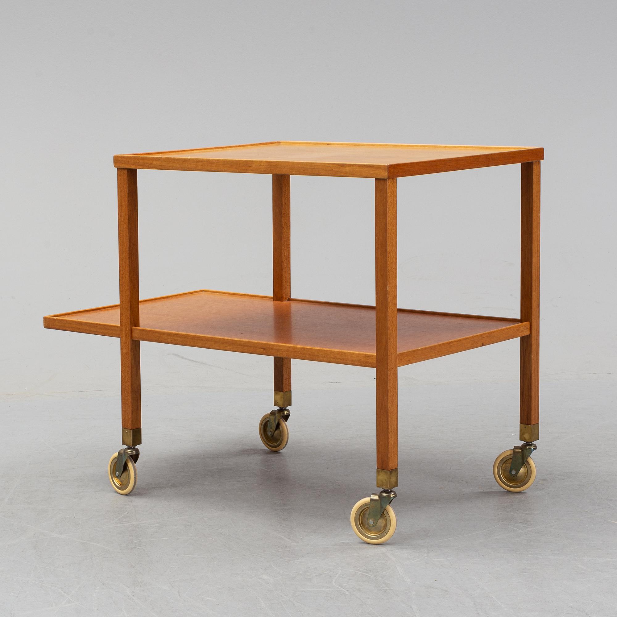 A model 470 mahogany tea trolley by Josef Frank for Firma Svenskt Tenn, designed 1932.