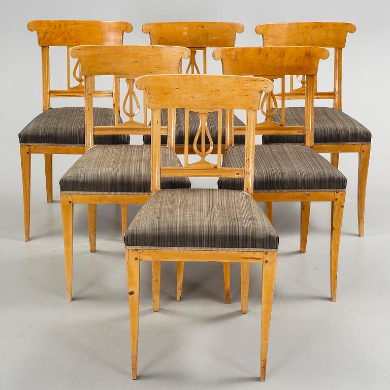 STOLAR, 6 st, karl Johan, 1800-talets första hälft.