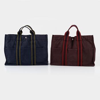 Hermès, bags, 2 pcs, "Fourre Tout".