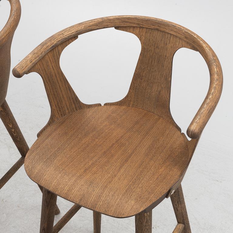 Sami Kallio, a set of six 'In Between SK7' bar chairs, &Tradition, Denmark.