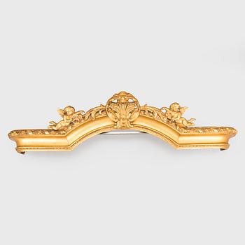 A neo-rococo cornish, late 19th century.