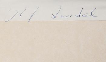 ULF LUNDELL,  litograph, signed.