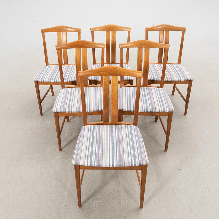 Chairs, 6 pcs, mid-20th century.