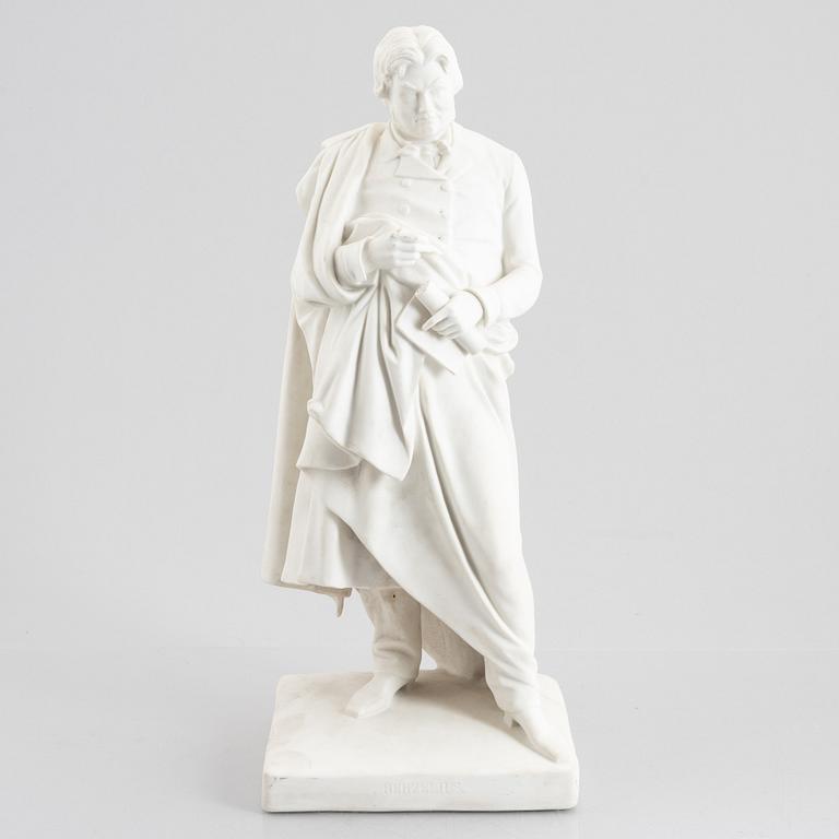 Carl Gustaf Qvarnström, efter. Skulptur, Rörstrand, sent 1800tal