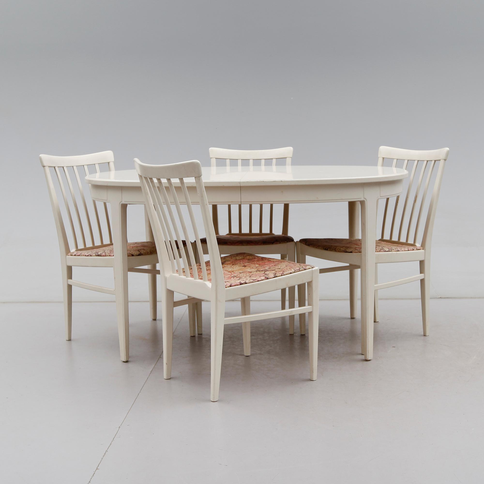 MATGRUPP, 5 delar, "Herrgården", Carl Malmsten, 1900-talets andra hälft.