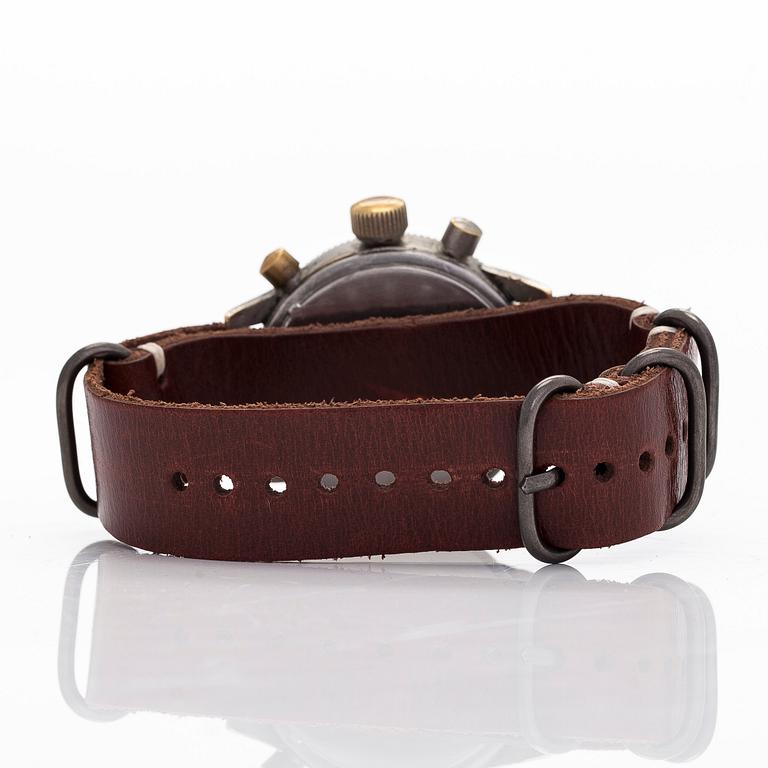 Tutima Glashütte, “WWII Pilot's watch”, kronografi, rannekello, 39 mm.