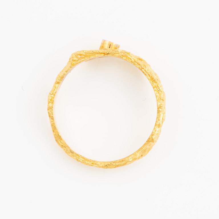 Björn Weckström, ring 18K gold with an eight-cut diamond, Finland 1979. By Lapponia.