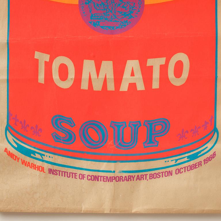 Andy Warhol, "Campbell's soup can (Tomato)".