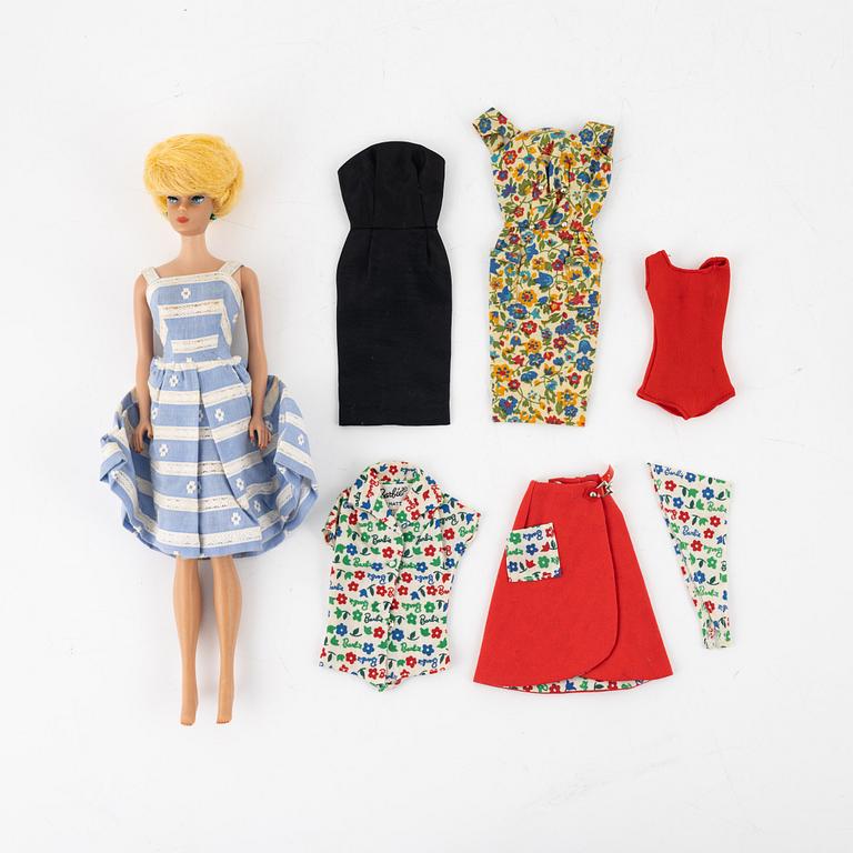 Barbie, dockor, 4 st, samt accessoarer, Mattel, 1960-tal.