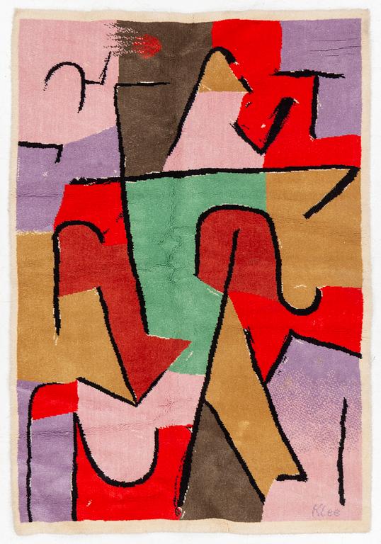 Paul Klee, after, carpet, "Indianische", Ege. 200 x 140 cm.