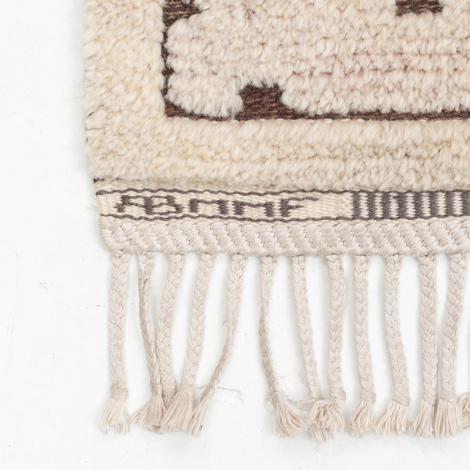 Märta Måås-Fjetterström, "Skvattram", knotted pile in relief, ca 275 x 175 cm, signed AB MMF.